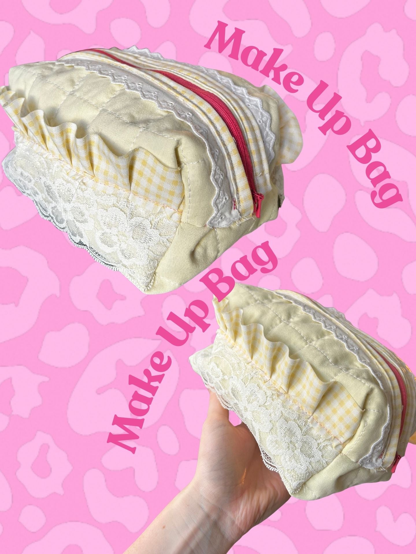 Butter Yellow Make Up Bag