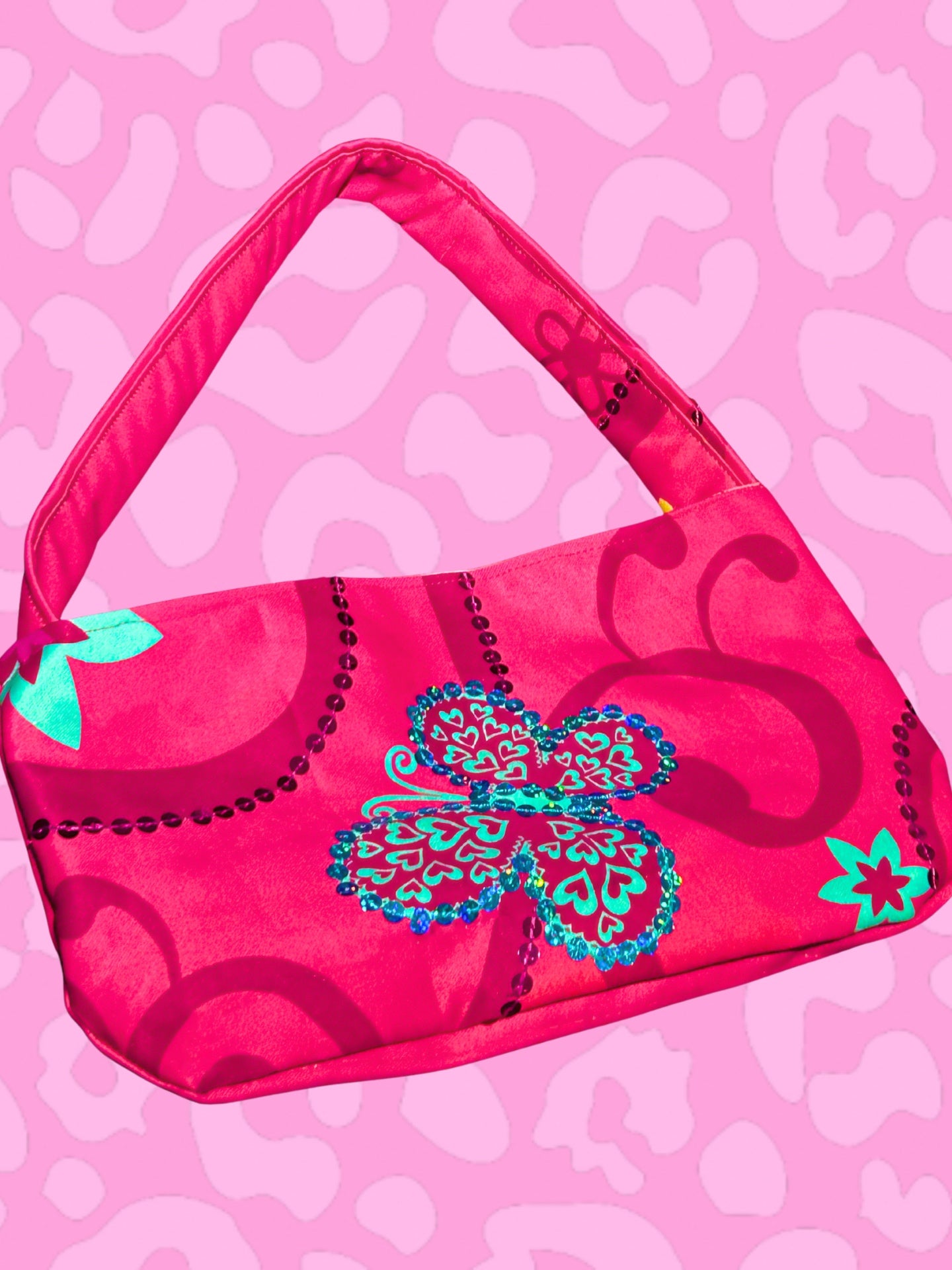 Butterfly Sequin shoulder bag