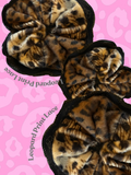 Leopard Print Lace Scrunchie